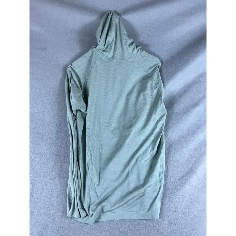 Lululemon Hoodie Mens S Green Raglan Performance Running Active Training Sports